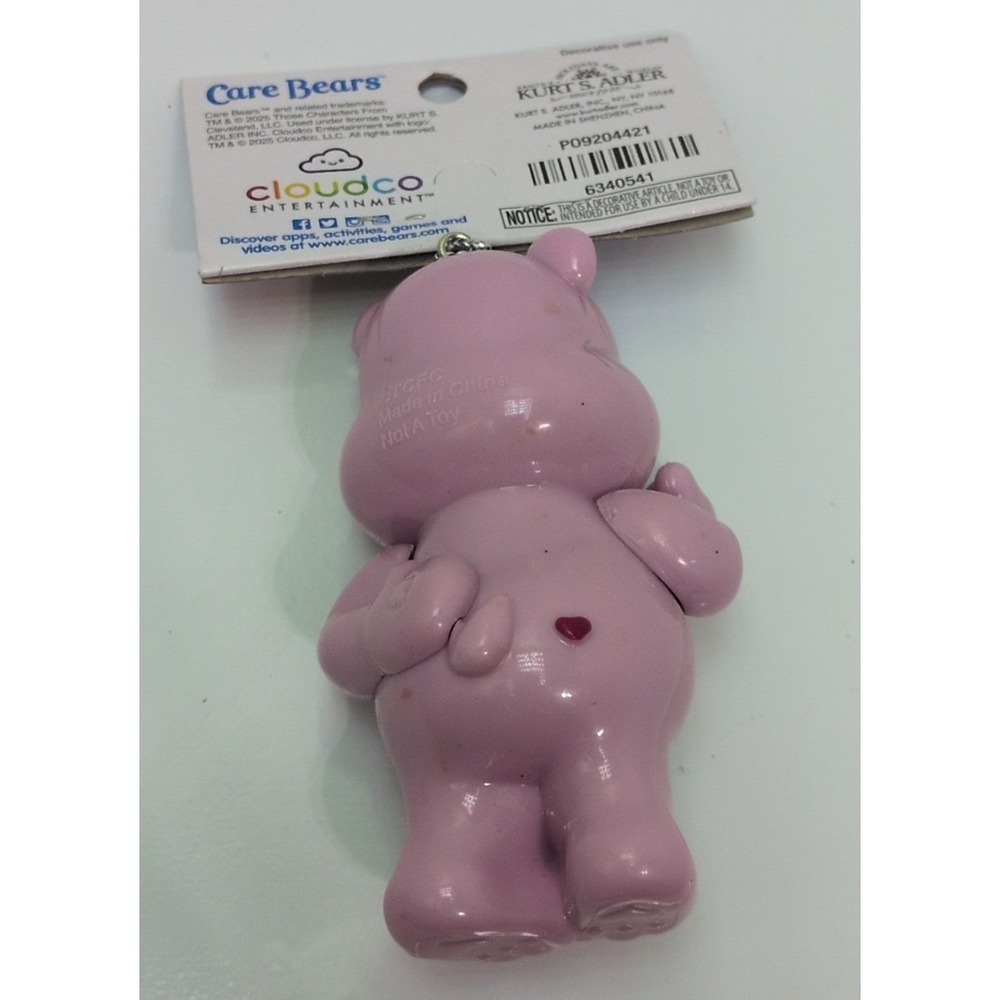 Care Bears Cheer Bear Ornament Unisex OS Pink New Rainbow Christmas Kurt S Adler - Picture 2 of 2